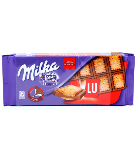 TABLETTE PETIT LU AU CHOCOLAT MILKA  2 X 87G