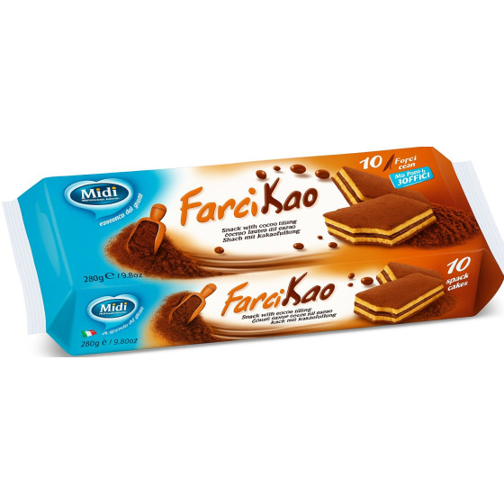 GENOISES FOURREES CHOCOLAT FARCIKAO 10X280G