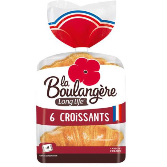 6 CROISSANTS EMBALLAGE INDIVIDUEL LA BOULANGÈRE