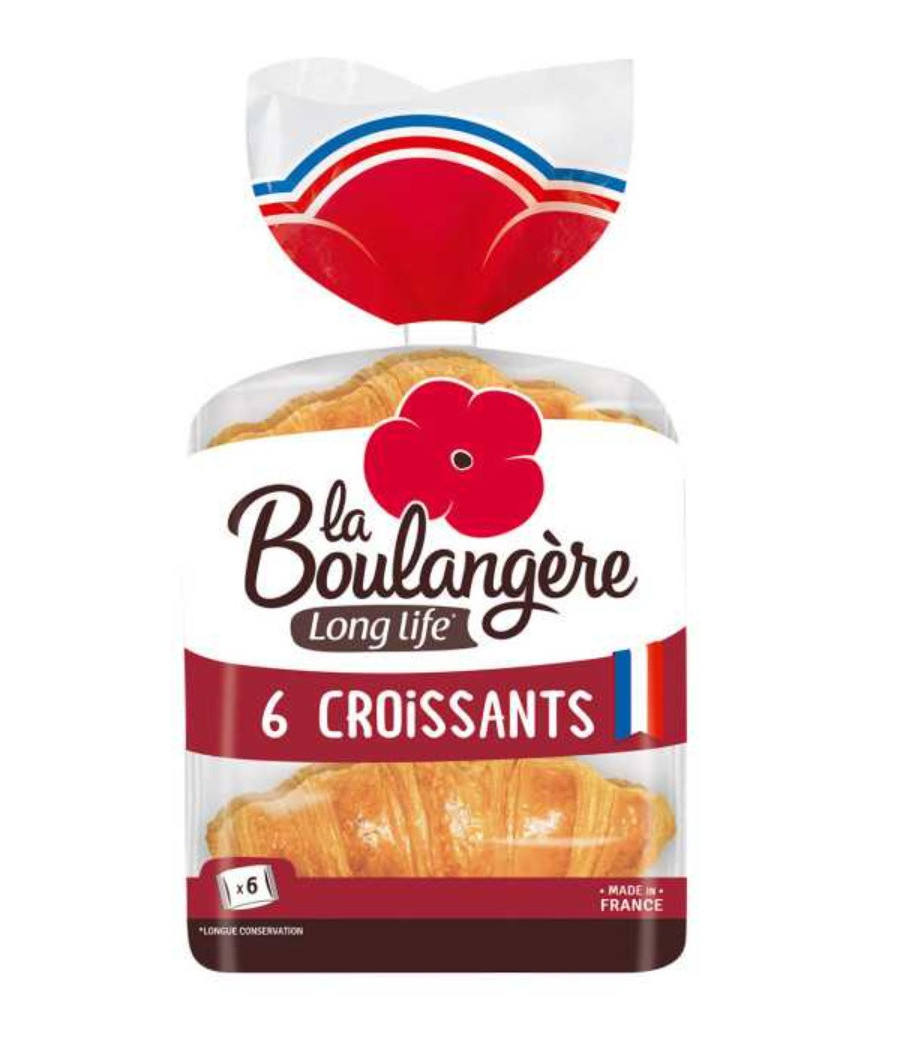 6 CROISSANTS EMBALLAGE INDIVIDUEL LA BOULANGÈRE