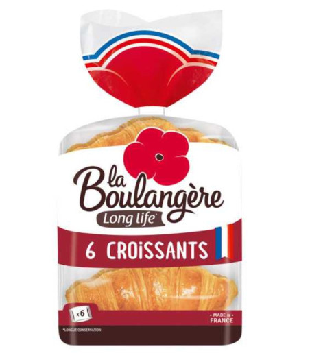 6 CROISSANTS EMBALLAGE INDIVIDUEL LA BOULANGÈRE