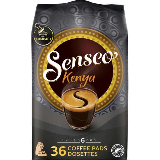 CAFE SENSEO KENYA 36 COFFEE PADS DOSETTES 250G