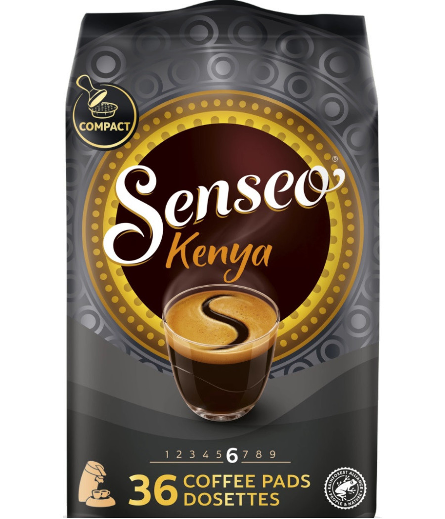CAFE SENSEO KENYA 36 COFFEE PADS DOSETTES 250G