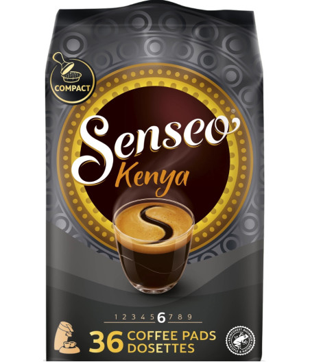 CAFE SENSEO KENYA 36 COFFEE PADS DOSETTES 250G