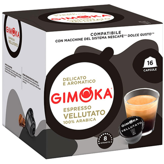 CAFE ESPRESSO VELLUTATO GIMOKA CAPSULE X16
