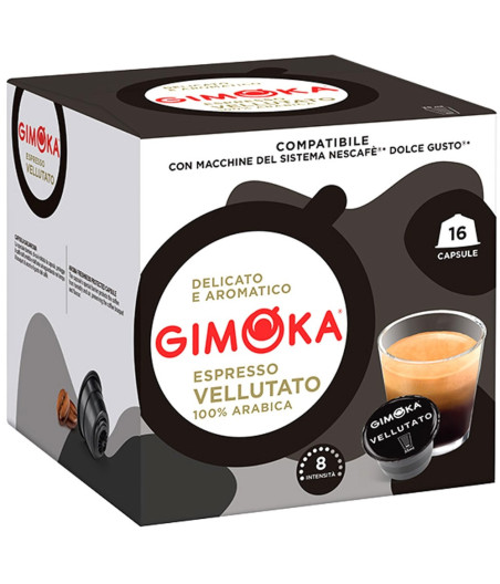 CAFE ESPRESSO VELLUTATO GIMOKA CAPSULE X16