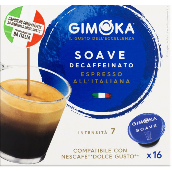 CAFE SOAVE DECAFFEINATO ESPRESSO GIMOKA X16