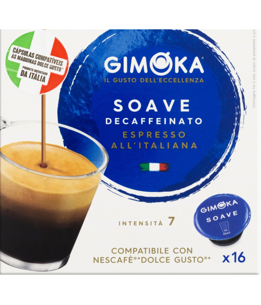 CAFE SOAVE DECAFFEINATO ESPRESSO GIMOKA X16