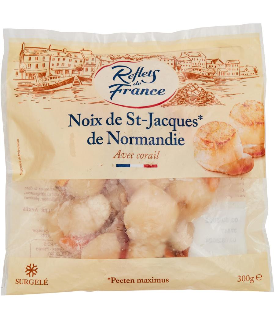 NOIX DE SAINT-JACQUES DE NORMANDIE AVEC CORAIL REFLETS DE FRANCE 300G
