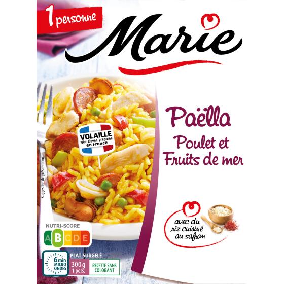 PAELLA POULET ET FRUITS DE MER MARIE 300G