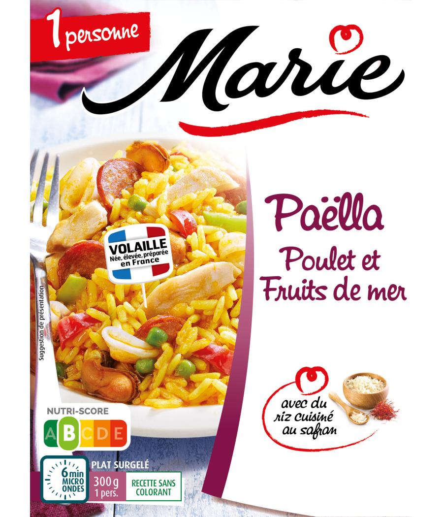 PAELLA POULET ET FRUITS DE MER MARIE 300G