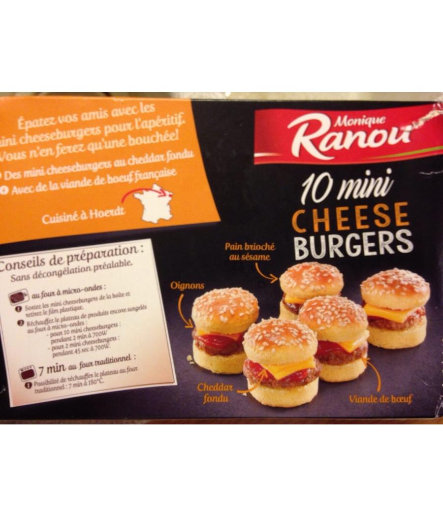 MINI-CHEESEBURGERS SURGELES MONIQUE RANOU 165G