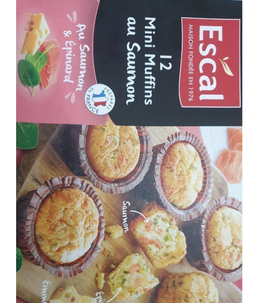 12 MUFFINS AU SAUMON ESCAL 230G