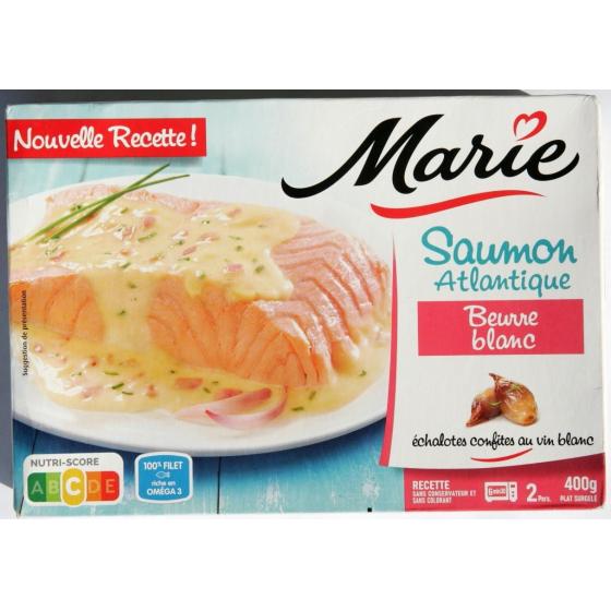 SAUMON ATLANTIQUE AU BEURRE BLANC - ECHALOTES CONFITES AU VIN BLANC MARIE 400G