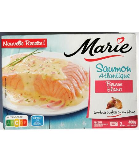 SAUMON ATLANTIQUE AU BEURRE BLANC - ECHALOTES CONFITES AU VIN BLANC MARIE 400G