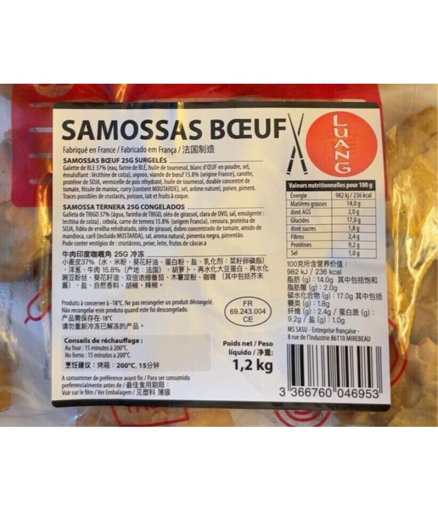SAMOUSSAS BOEUF LUANG   48PIECES SOIT 1.2KG