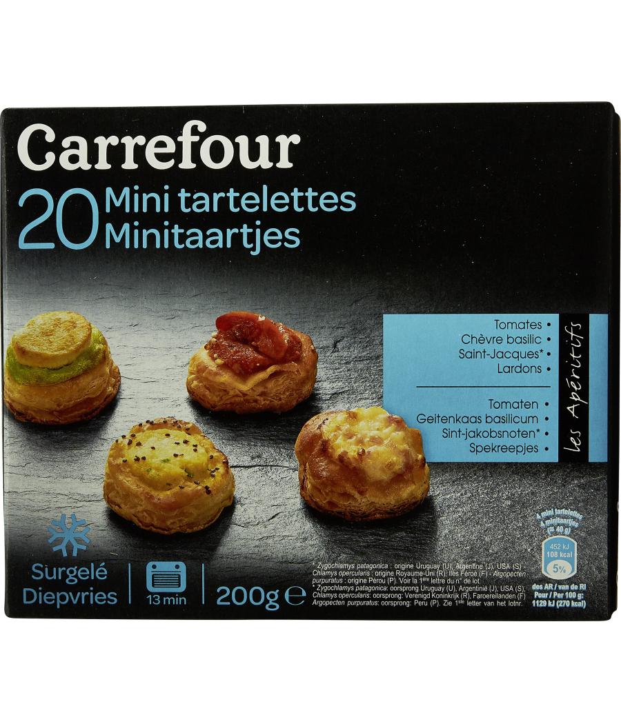 MINI TARTELETTES LES APERITIFS 4 RECETTES 200G