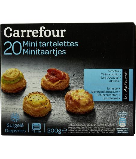 MINI TARTELETTES LES APERITIFS 4 RECETTES 200G