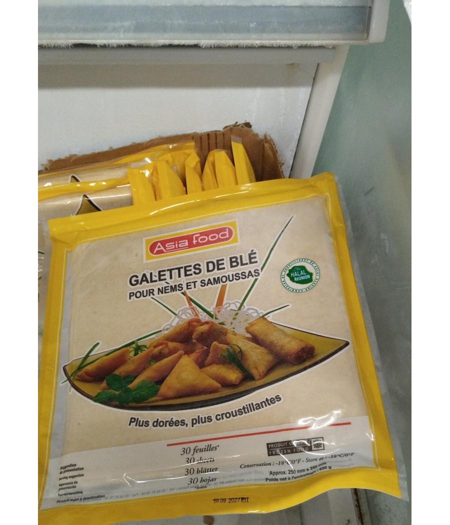 FEUILLES DE SAMOUSSA HALAL 30X 650 G