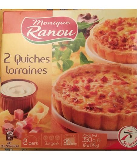 QUICHES LORRAINES MONIQUE RANOU X2 350G