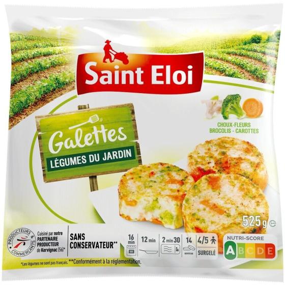 GALETTES LEGUMES DU JARDIN CHOUX FLEURS CAROTTES BROCOLIS SAINT ELOI 525G