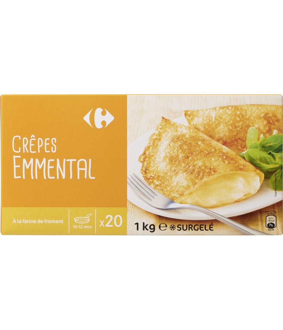 CREPES EMMENTAL X20 CARREFOUR 1KG