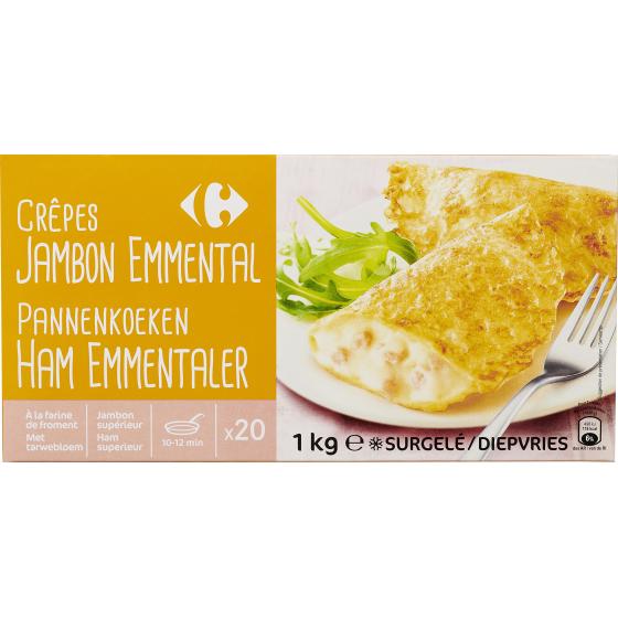 CREPES JAMBON EMMENTAL X20 CARREFOUR 1KG
