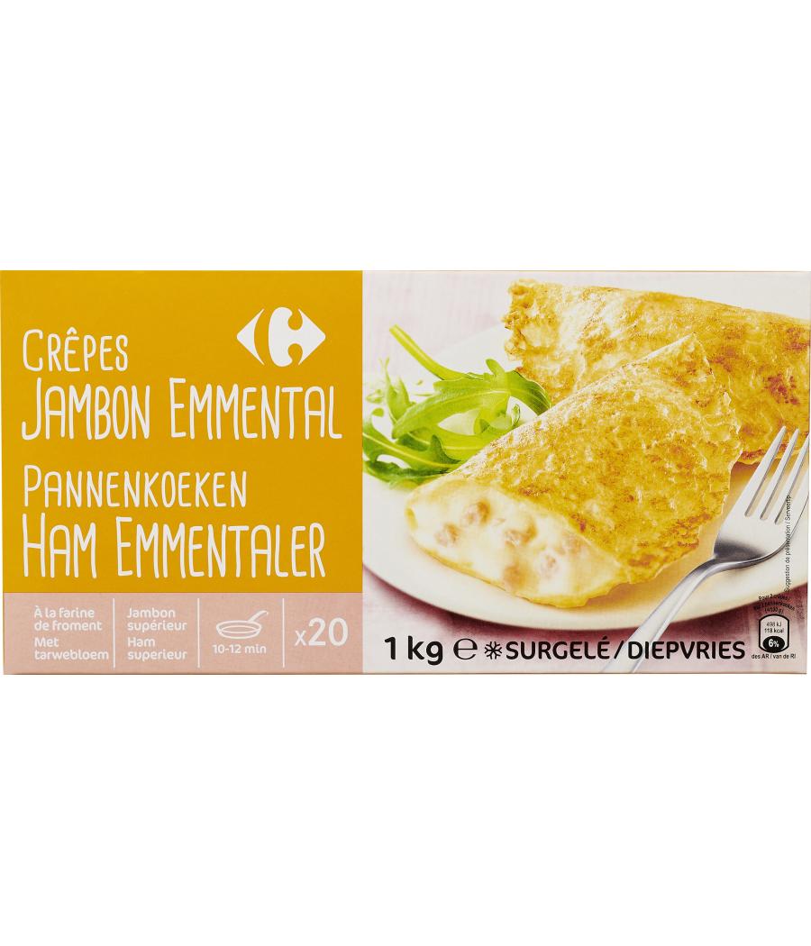 CREPES JAMBON EMMENTAL X20 CARREFOUR 1KG