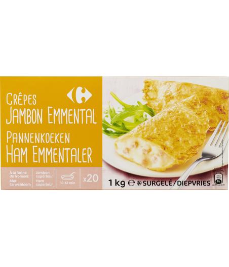 CREPES JAMBON EMMENTAL X20 CARREFOUR 1KG