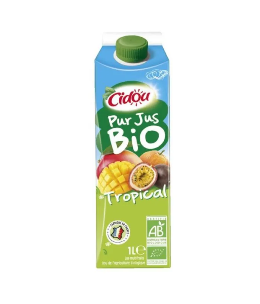 JUS DE FRUITS TROPICAL CIDOU BIO 1L