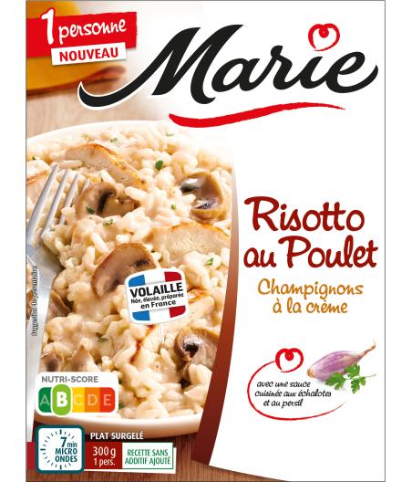 RISOTTO AU POULET ET AU CHAMPIGNONS A LA CREME MARIE 300G