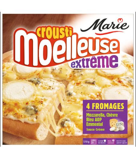 PIZZA CROUSTI MOELLEUSE  4 FROMAGES MARIE 510G