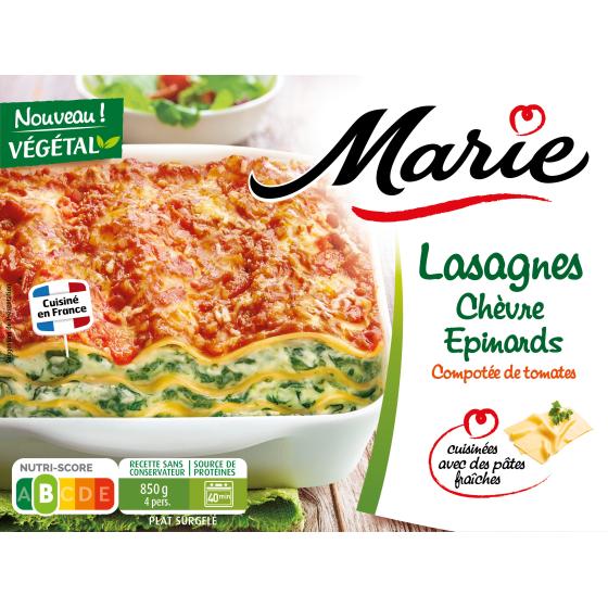 LASAGNES CHEVRE EPINARDS MARIE 850G
