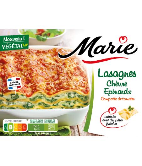 LASAGNES CHEVRE EPINARDS MARIE 850G