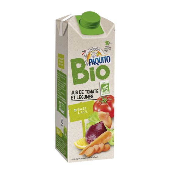 JUS DE TOMATE ET LEGUMES SALES PAQUITO BIO 75CL
