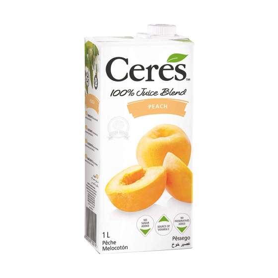 JUS 100% PECHE CERES 1L