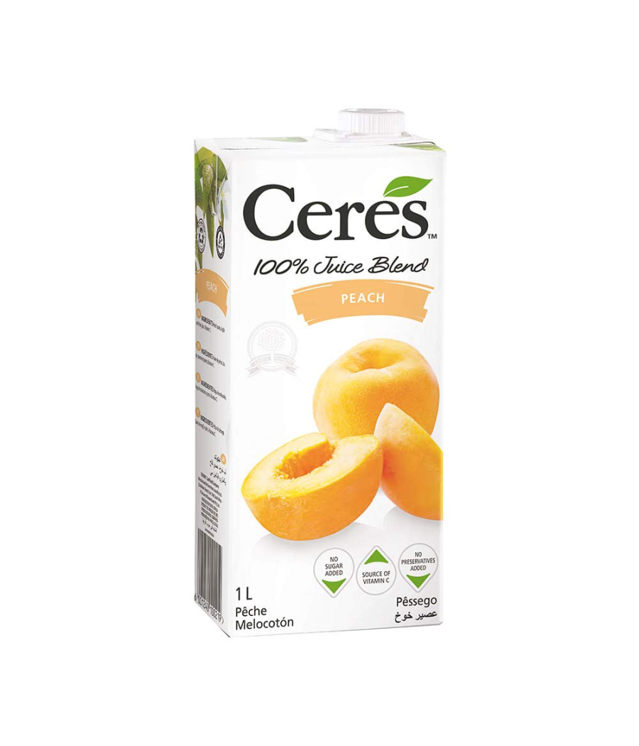 JUS 100% PECHE CERES 1L