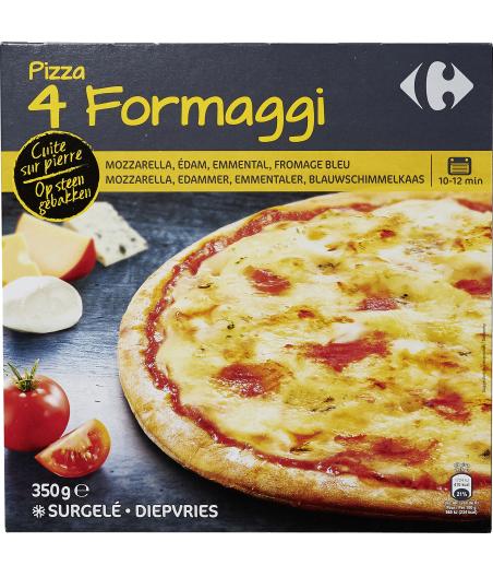 PIZZA 4 FROMAGES CARREFOUR  390G