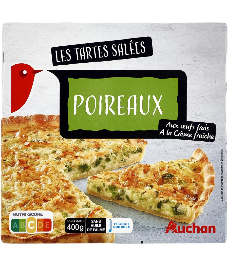 TARTE AUX POIREAUX AUCHAN 400G