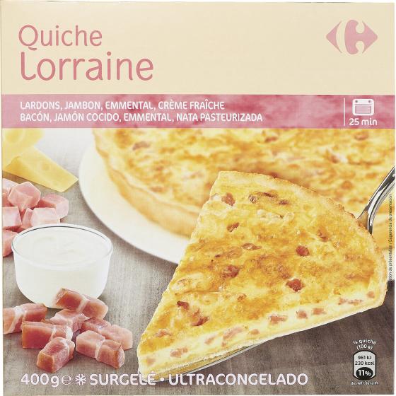 QUICHE LORRAINE CARREFOUR 400G