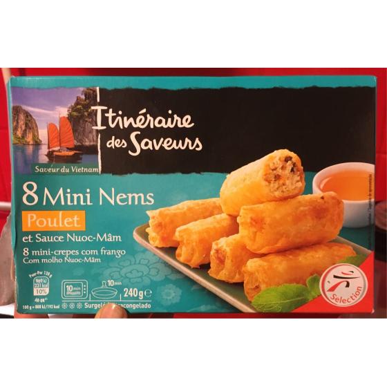 MINI NEMS AU POULET ET SAUCE NUOC-MAM 8 X 30 G