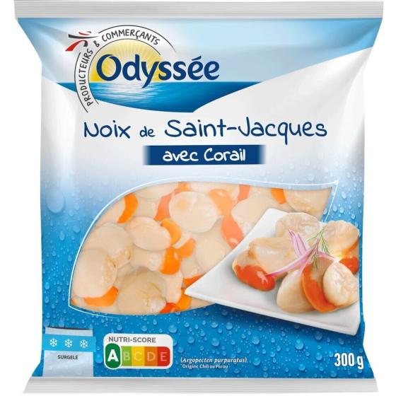 NOIX DE SAINT JACQUES AVEC CORAIL ODYSSEE 300G