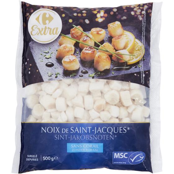 NOIX DE SAINT-JACQUES SANS CORAIL CARREFOUR 500G