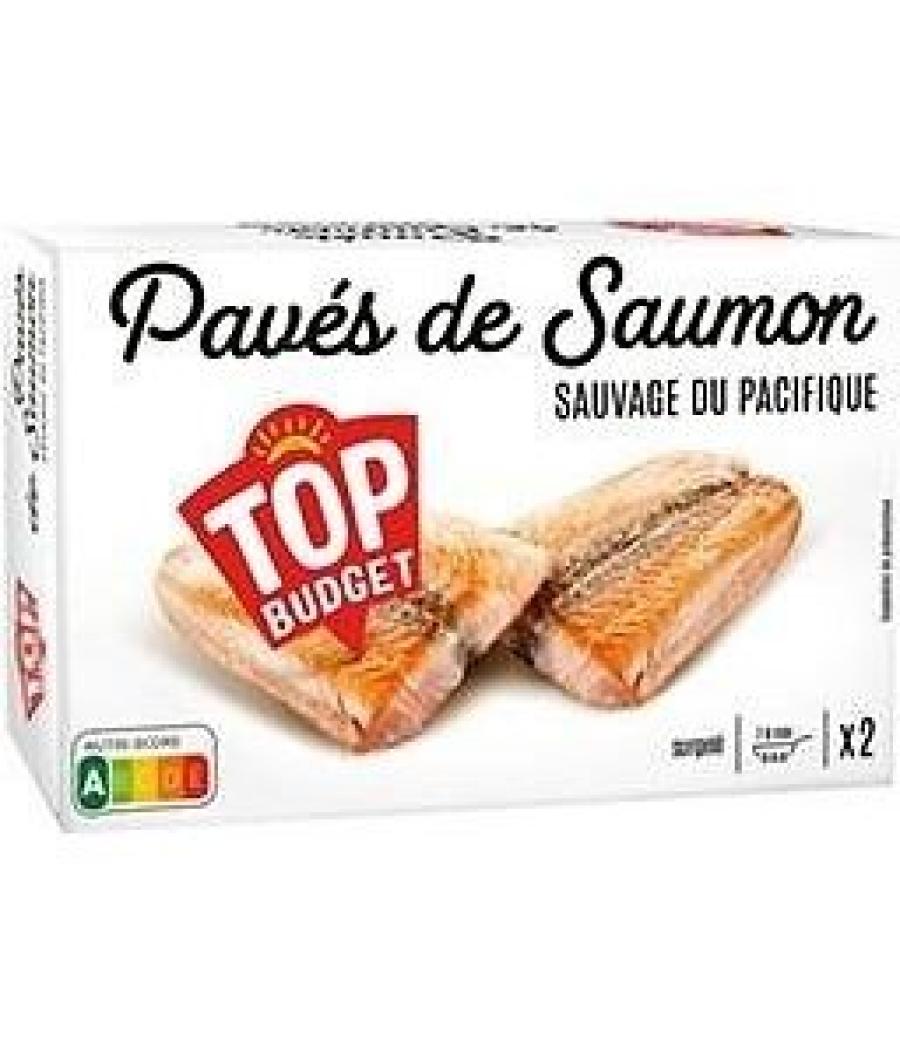 POISSON TOP BUDGET 2 PAVES DE SAUMON SAUVAGE 250G