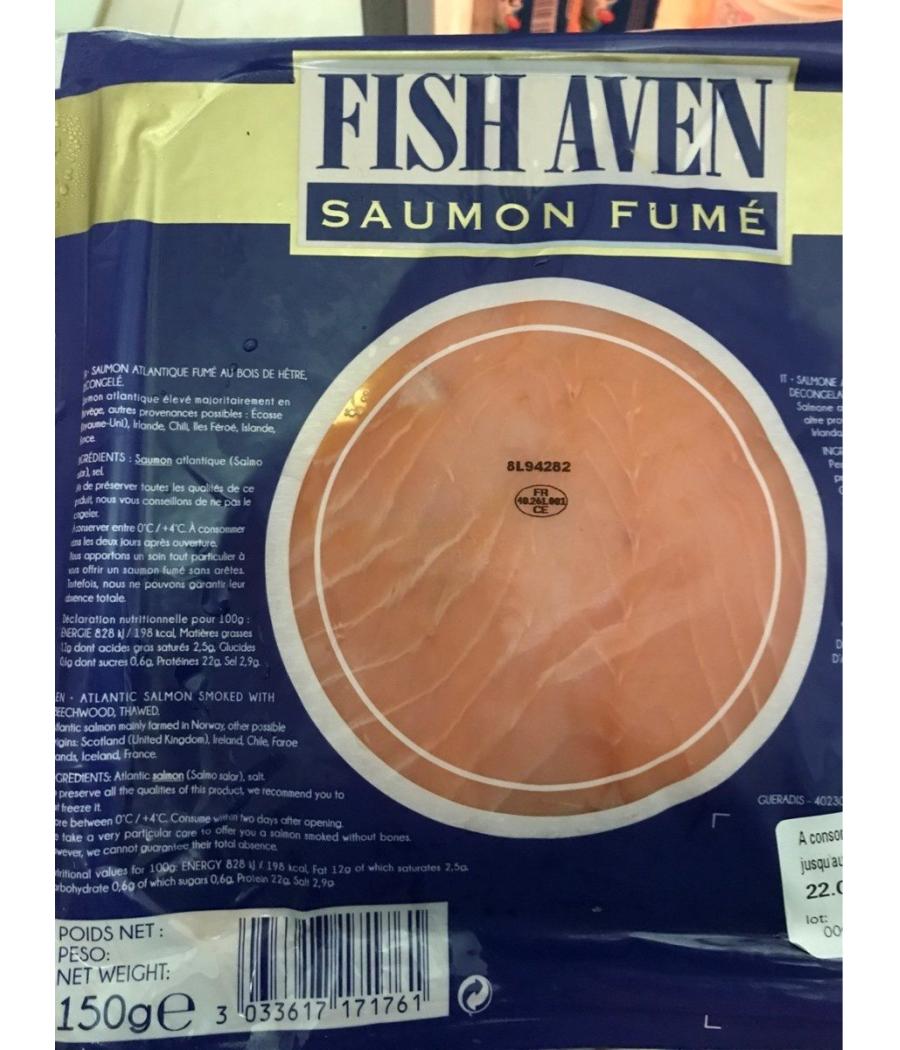 SAUMON FUME 150 G
