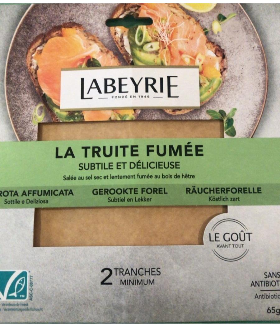 TRUITE FUMEE LABEYRIE 65G