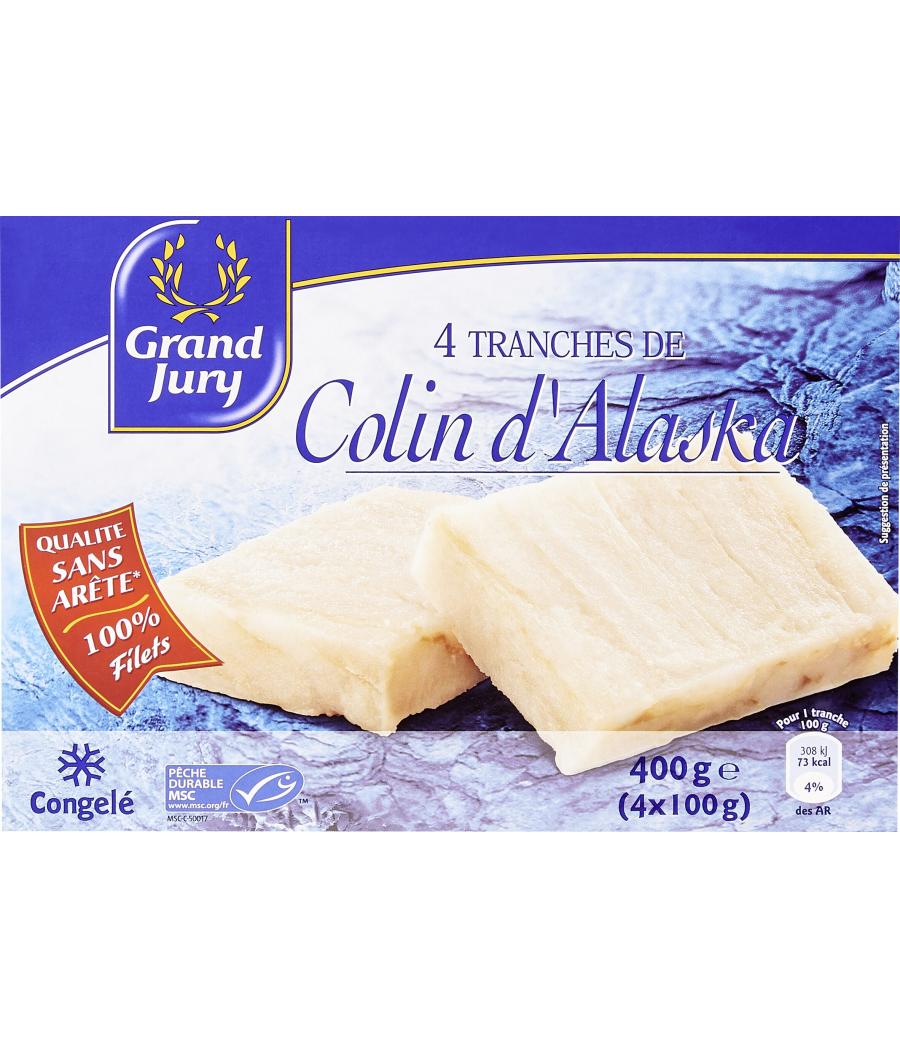 4 TRANCHES DE COLIN D'ALASKA 4 * 100G