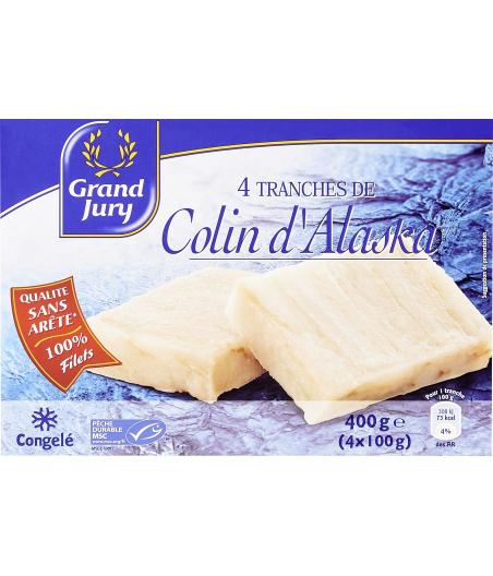 4 TRANCHES DE COLIN D'ALASKA 4 * 100G