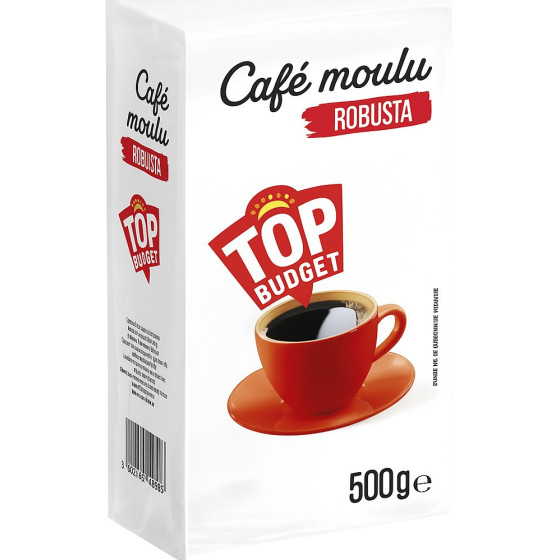 CAFE MOULU ROBUSTA TOP BUGET 500G
