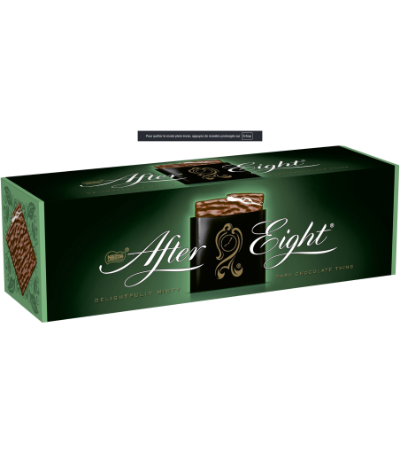 CARRE DE CHOCOLTAT FOURRE A LA MENTHE AFTER EIGHT COFFRET 300G